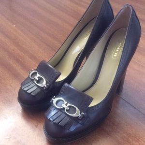 Coach heels (lightly worn)